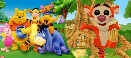 vectores plantilas WINNIE POOH,CARICATURA,NIñO,